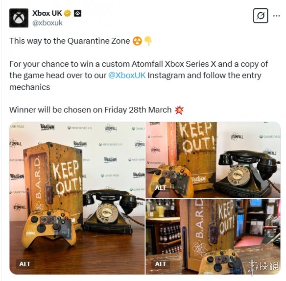 Xbox官方推出《原子陨落》主题XXS主机！参与抽取获取